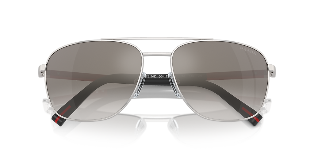 Prada Linea Rossa PS 54ZS XXL (60 - 17) com Lentes Cinza e Armação