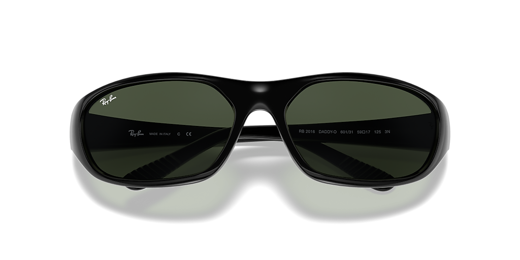 Ray-Ban Daddy-O XL (59 - 17) with Green lenses and Black frame