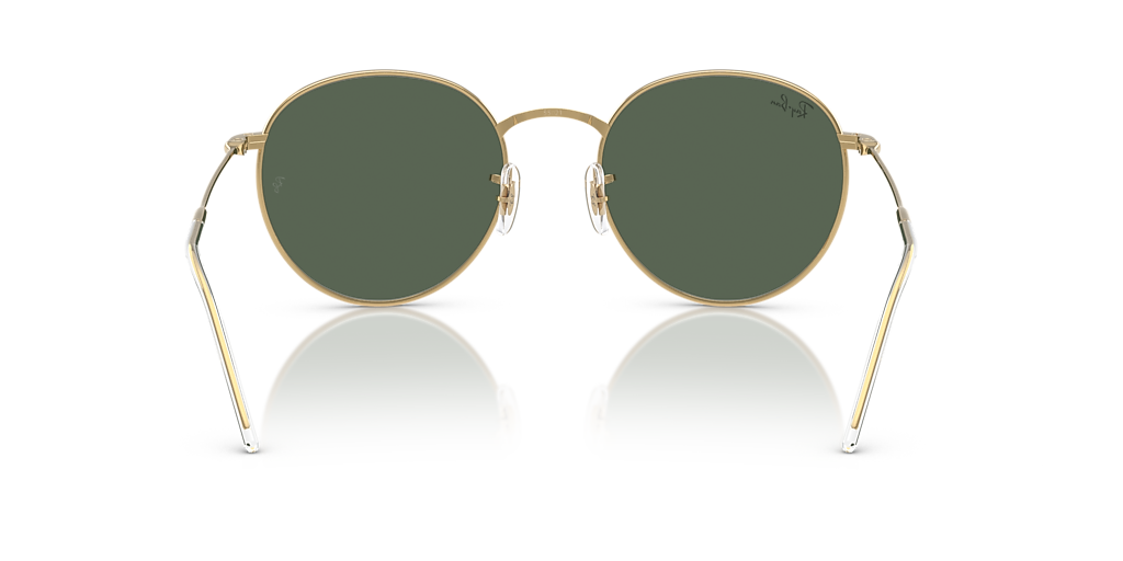 Ray-Ban Round Reverse XL (55 - 21) with Green lenses and Gold