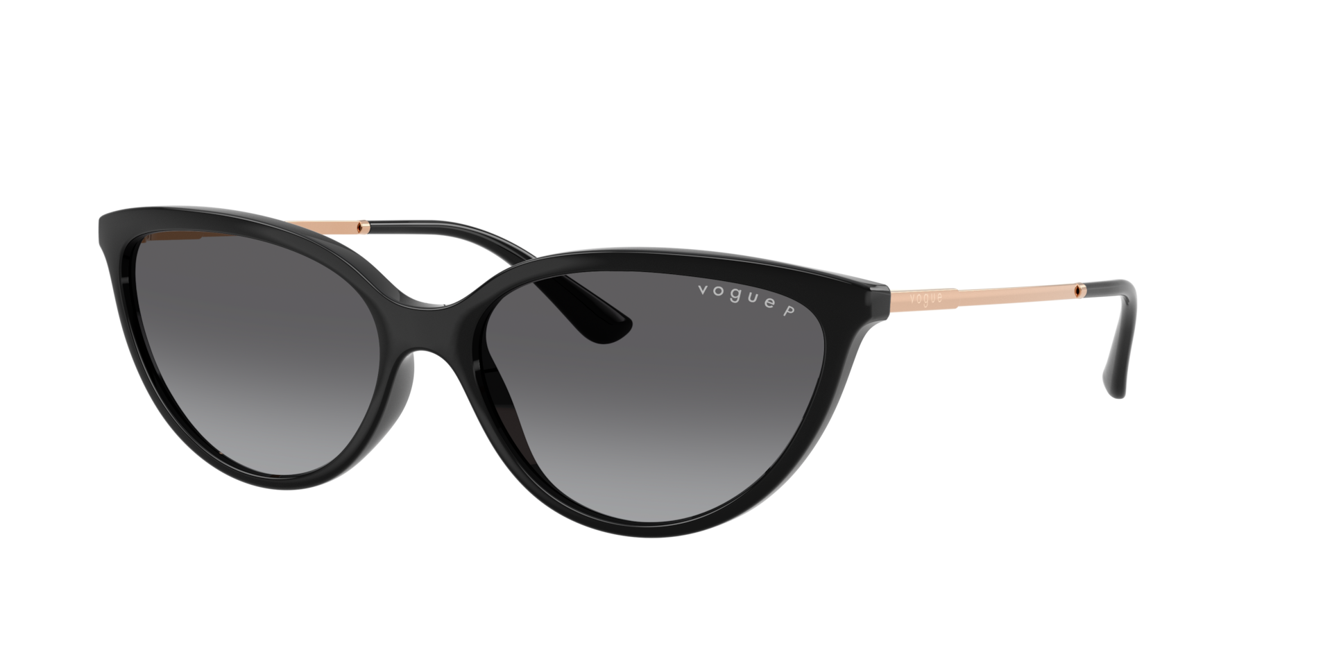 Vogue Eyewear Frau Sunglass VO5672S - Rahmenfarbe: Schwarz, Linsenfarbe: Gradient Grey Polarized
