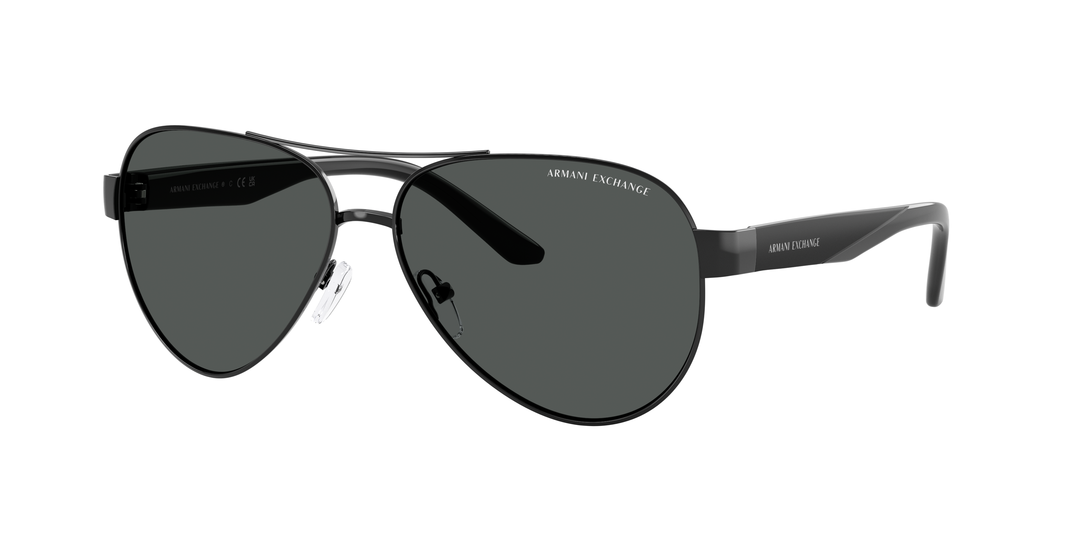 Armani Exchange Man Sunglass AX2034S -  Frame color: Shiny Black, Lens color: Grey