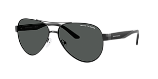 Armani Exchange AX2037S XL (60 - 14) with Grey lenses and Black