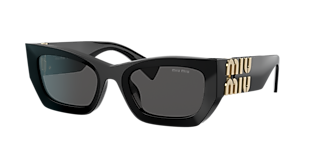 Miu Miu MU 56ZS L (56 - 17) with Grey lenses and Gold frame