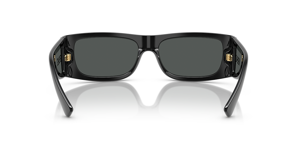Versace VE4482 M (57 - 16) com Lentes Cinza e Armação Preto