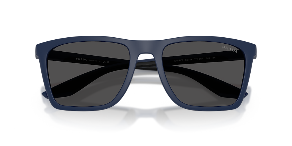 Prada Linea Rossa PS B08S XXL (56 - 19) with Grey lenses and Blue