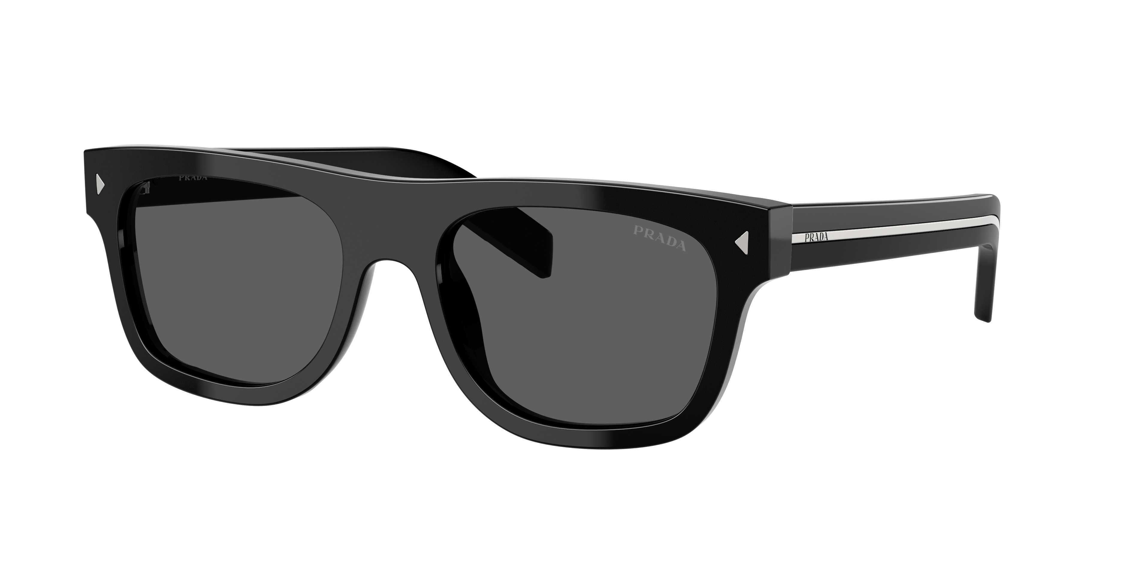 Prada PR B12S L (55 - 19) with Grey lenses and Black frame