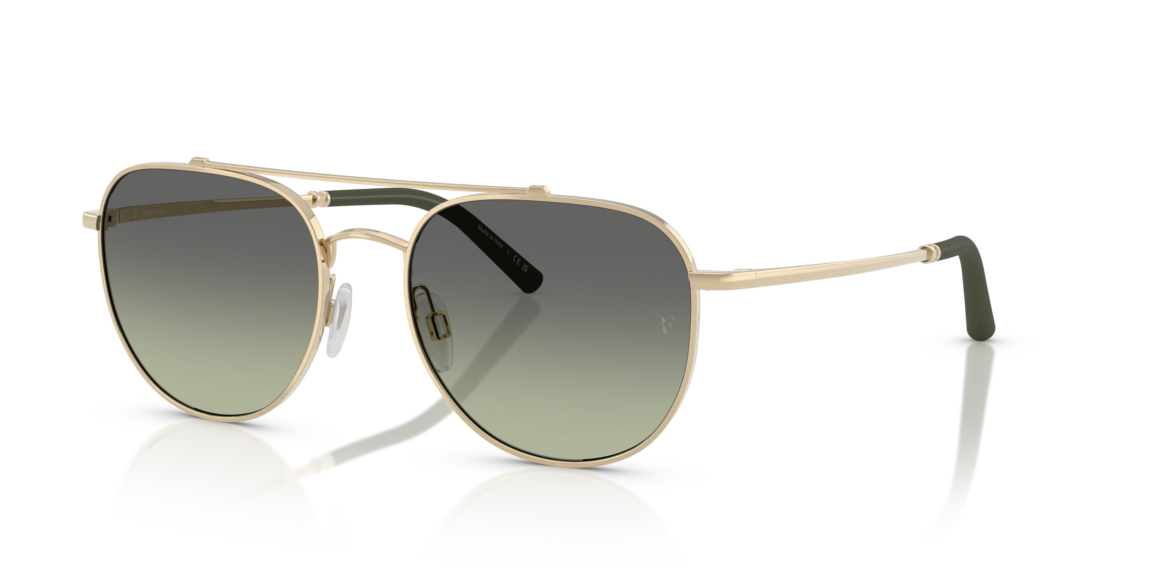 Oliver Peoples OV1346S R-10 L (54 - 18) with Green lenses and Gold