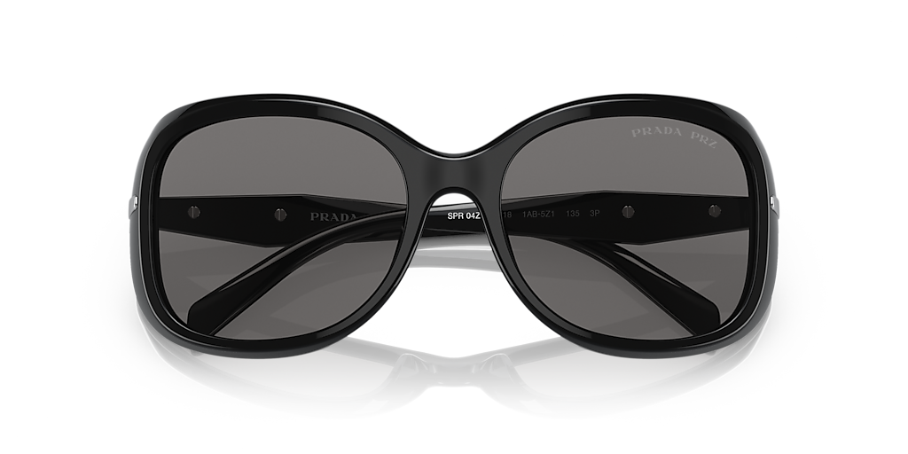 Prada PR 04ZS L (57 - 18) with Grey lenses and Black frame