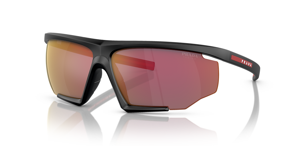 Prada Linea Rossa PS 07YS XXL (76 - 12) with Orange lenses and