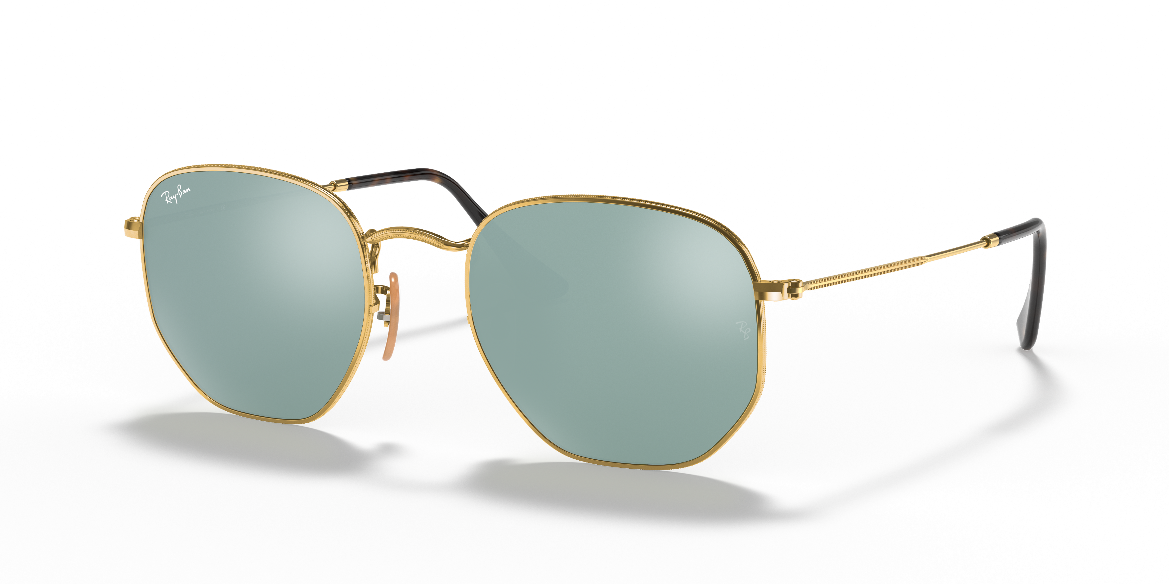 Ray-Ban Hexagonal Flat Lenses M (51 - 21) with Silver lenses and