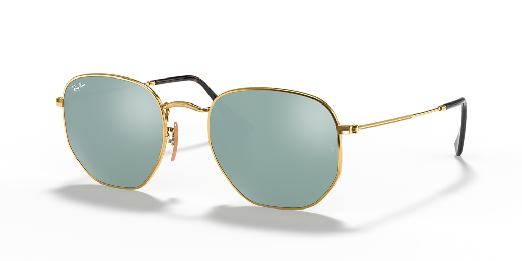 Ray-Ban Hexagonal Flat Lenses M (51 - 21) with Silver lenses and
