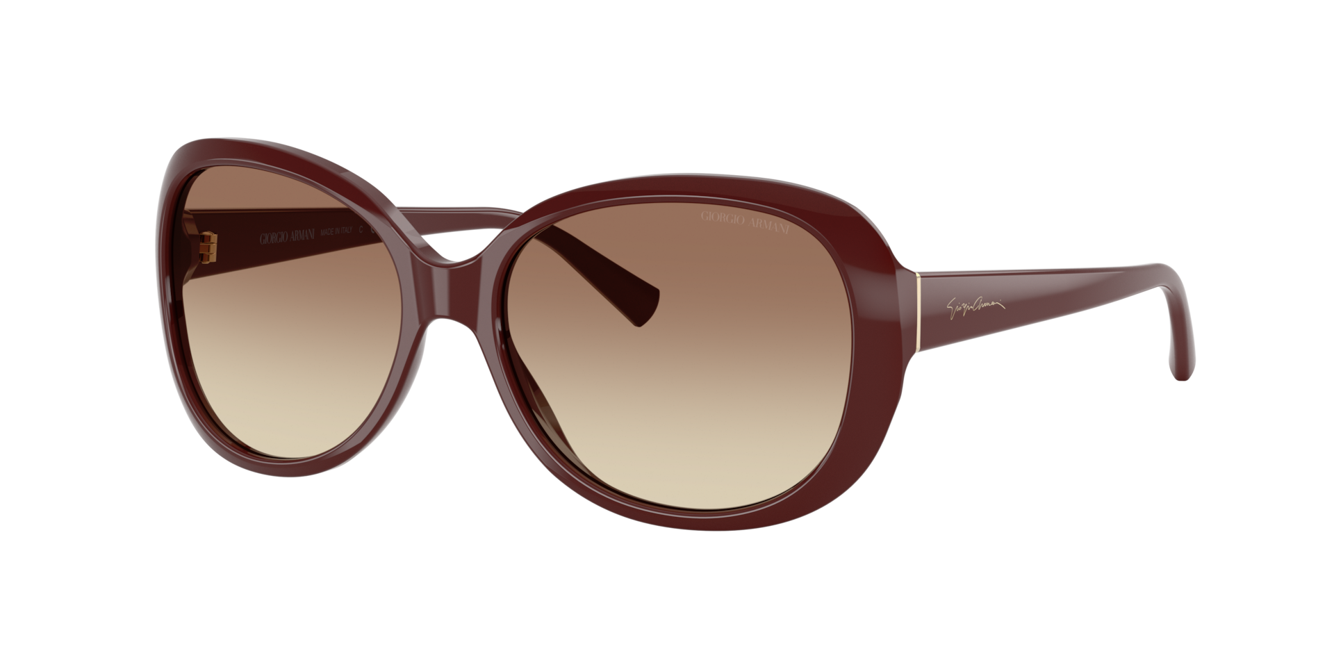 Giorgio Armani Woman Sunglass AR8047 -  Frame color: Solid Burgundy, Lens color: Brown Gradient