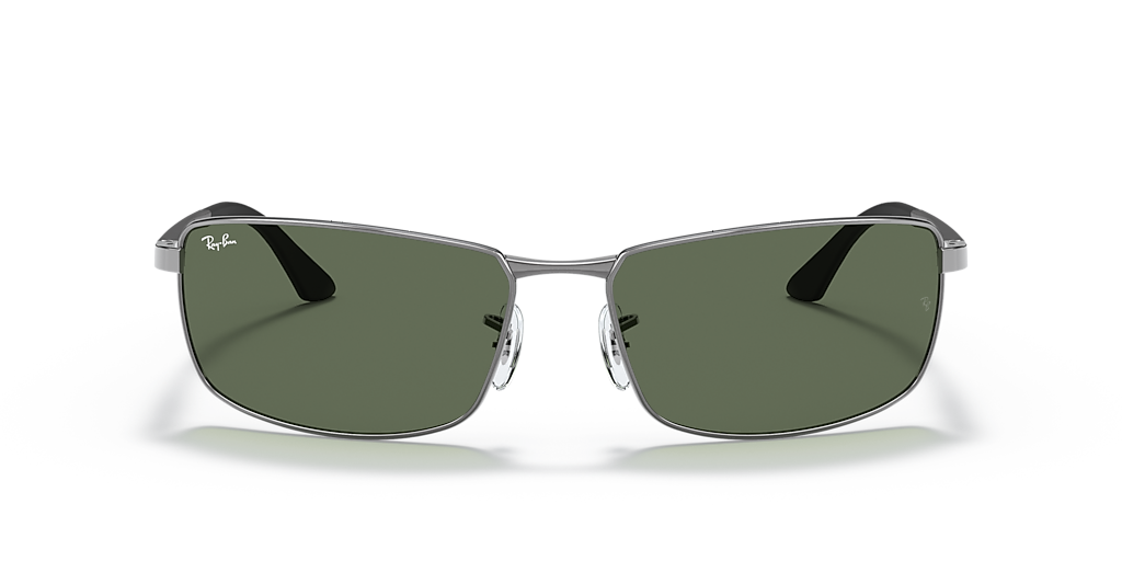Ray-Ban RB3498 XXL (61 - 17) with Green lenses and Grey frame