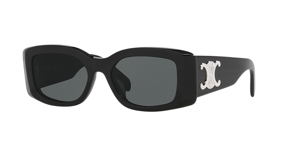Celine Triomphe CL40282U XS (53 - 18) with Grey lenses and Black