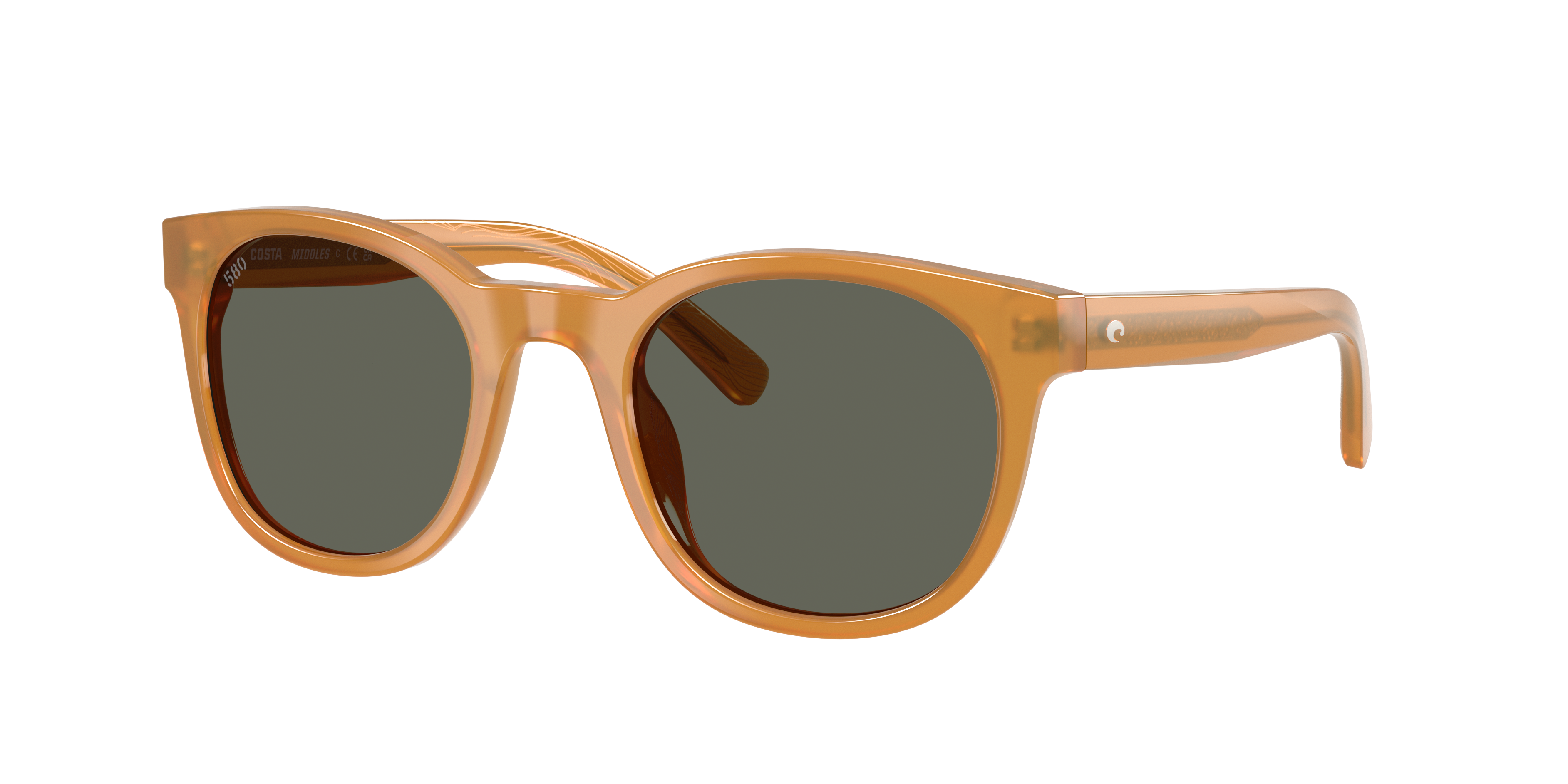 Costa Unisex Sunglass Middles -  Frame color: Sun Ray, Lens color: Gray