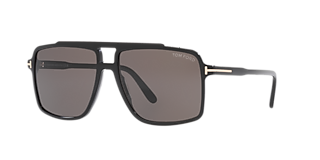 Tom Ford Rosco XXL (58 - 16) with Grey lenses and Black frame