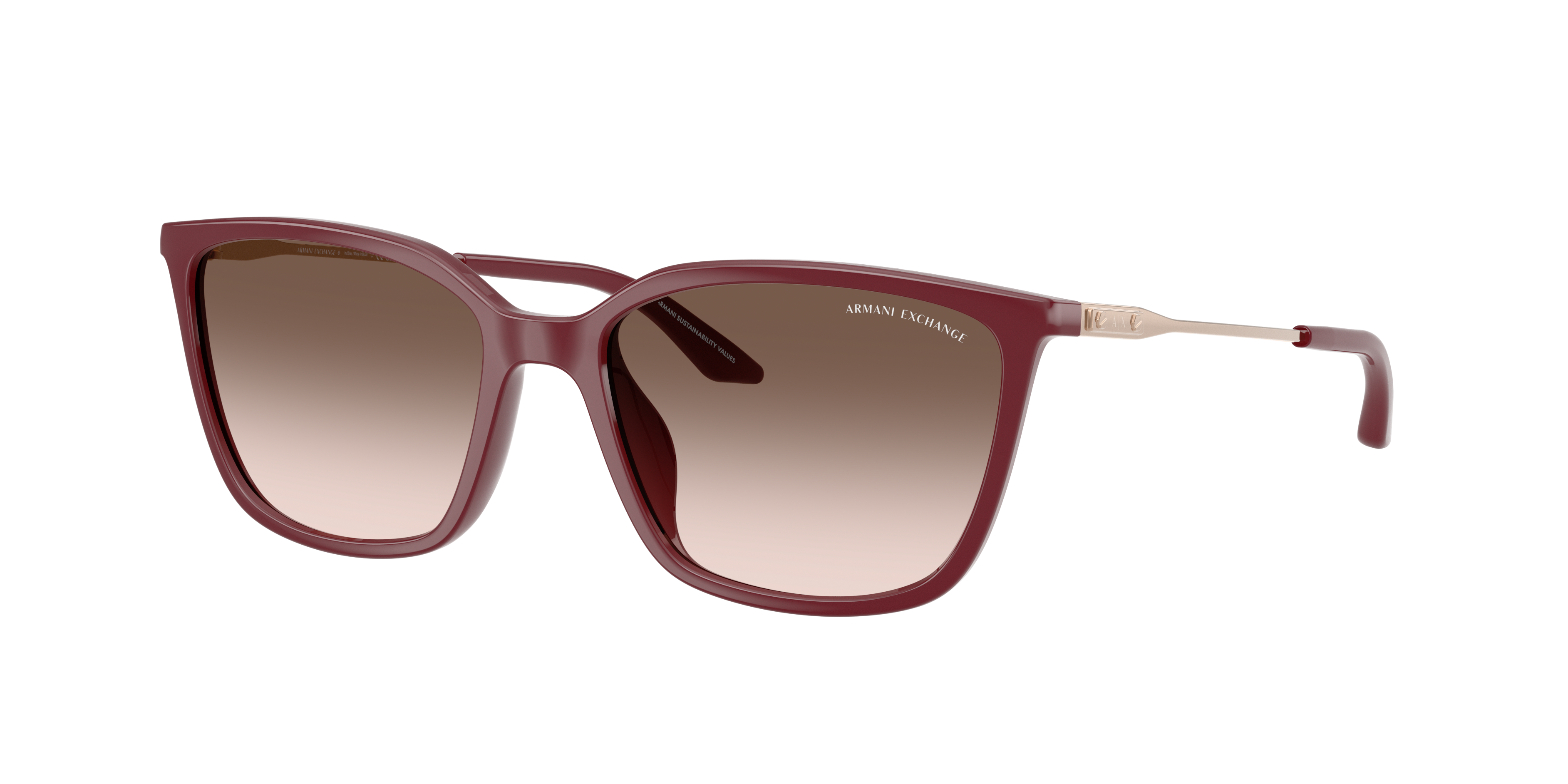 Armani Exchange Woman Sunglass AX4171SU -  Frame color: Shiny Bordeaux, Lens color: Pink Gradient Dark Grey