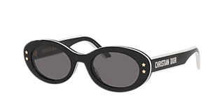Christian Dior CD40021U Cat Eye Sunglasses Black with Grey Frames Dior WILDIOR BU Smoke Cat Eye Ladies Sunglasses CD40021U 54A  main image 2