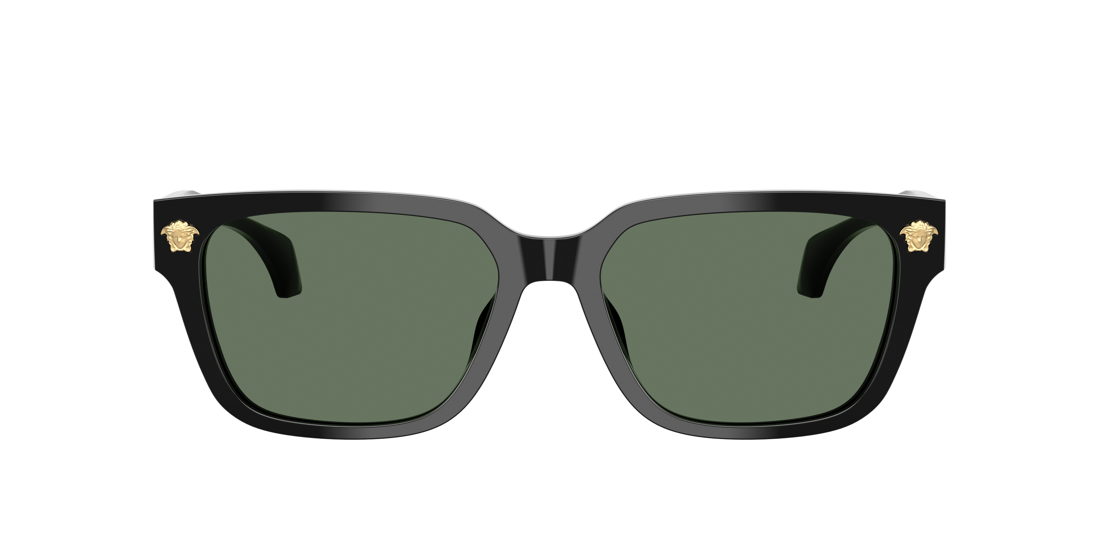Versace VE4513D L (56 - 17) with Green lenses and Black frame