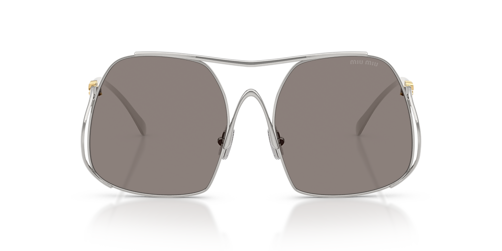 Miu Miu MU A55S XS (57 - 18) with Grey lenses and Silver frame