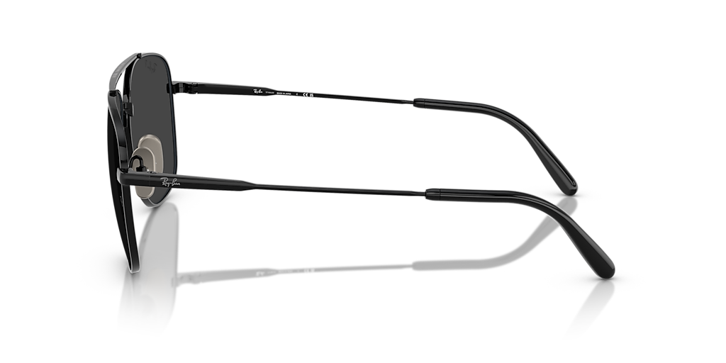 Ray-Ban William Titanium XL (59 - 17) with Black lenses and Black