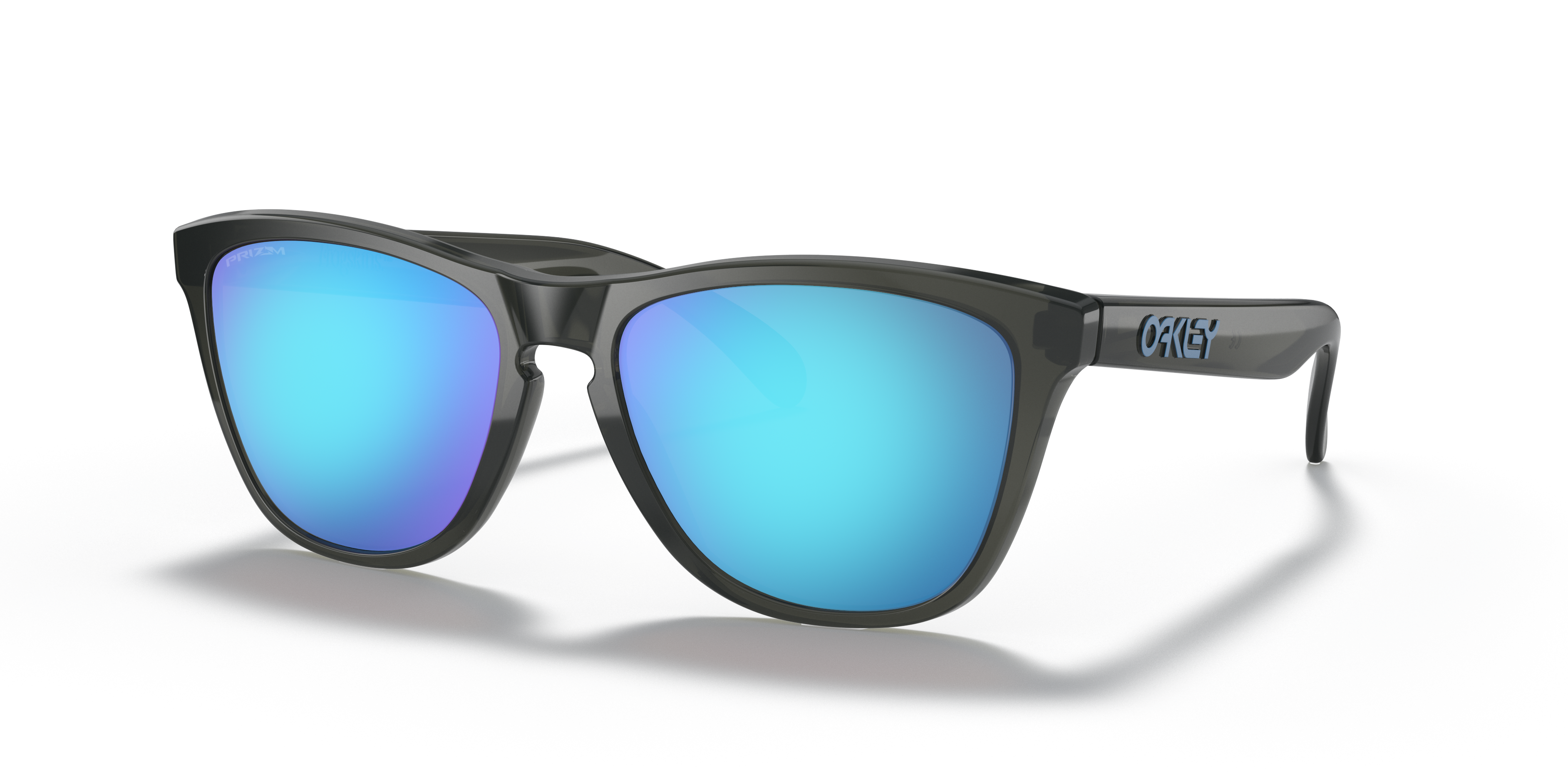 Oakley Frogskins™ (Low Bridge Fit) XL (54 - 17) with Blue lenses