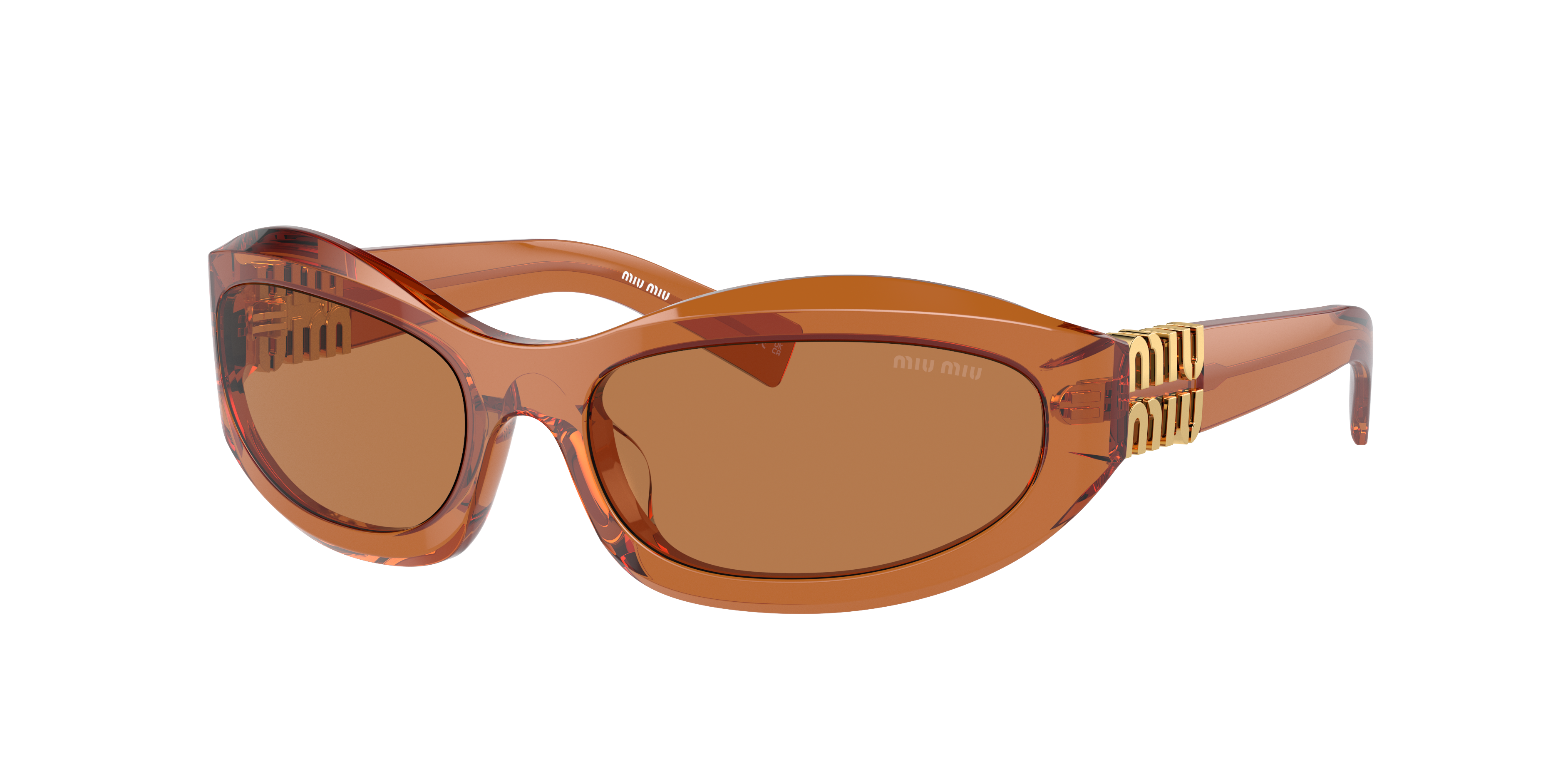 Miu Miu MU 14ZS S (59 - 17) with Brown lenses and Brown frame