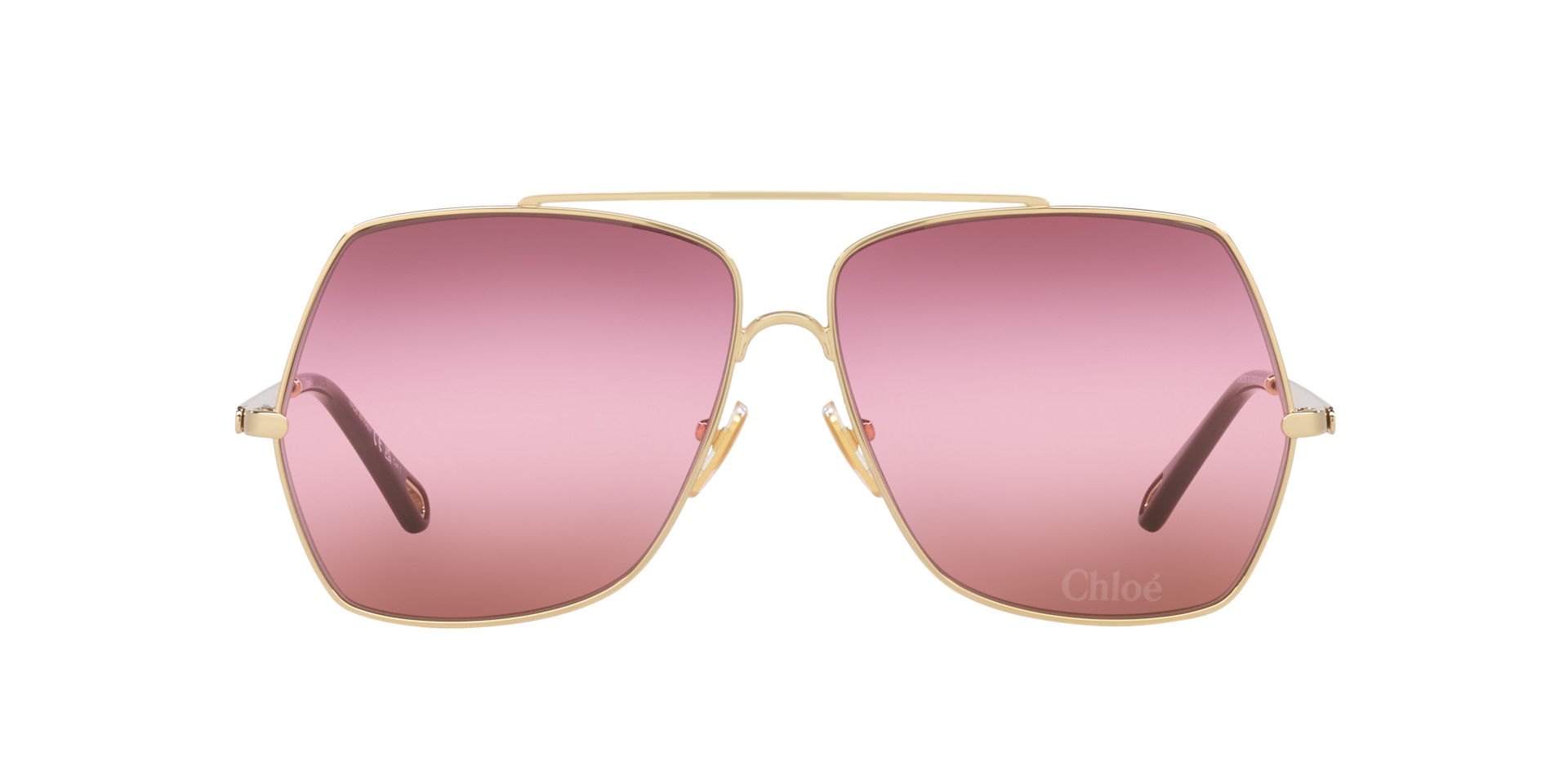 Chloé CH0278S XL (62 - 12) with Red lenses and Gold frame
