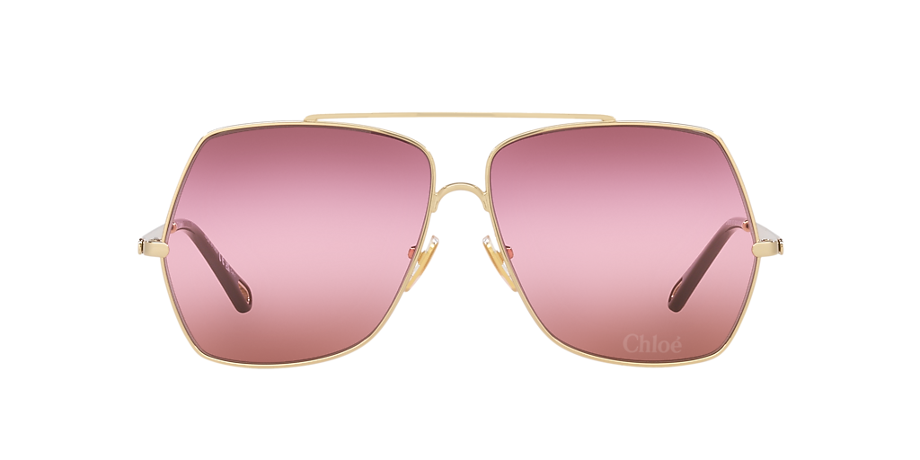 Chloé CH0278S XL (62 - 12) with Red lenses and Gold frame