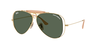 Ray-Ban Aviator Large Metal II XXL (62 - 14) with Green lenses and