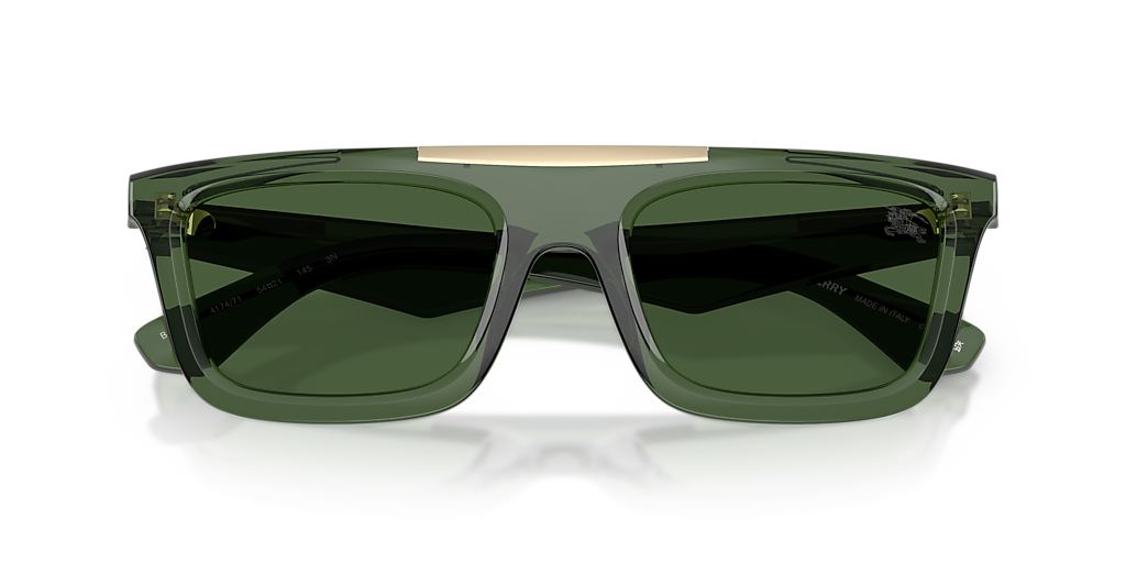 Burberry BE4451U L (54 - 21) with Green lenses and Green frame