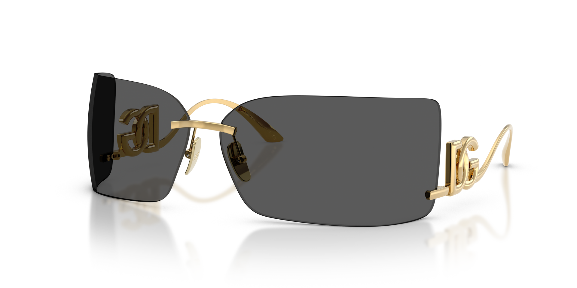 Dolce&Gabbana DG2319 XXL (79 - 13) with Grey lenses and Gold frame