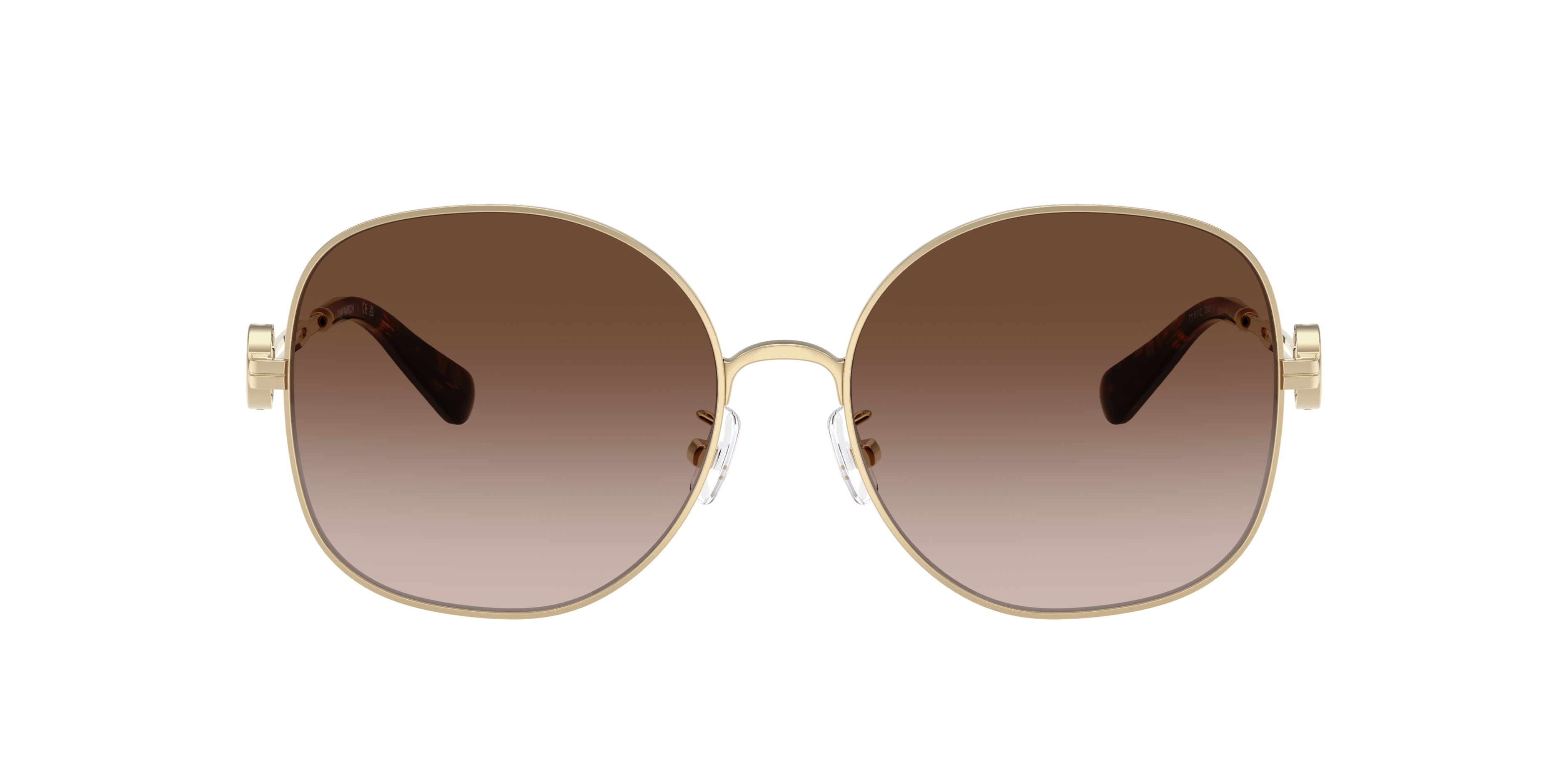 Tory Burch TY6112 XL (56 - 16) with Brown lenses and Gold frame