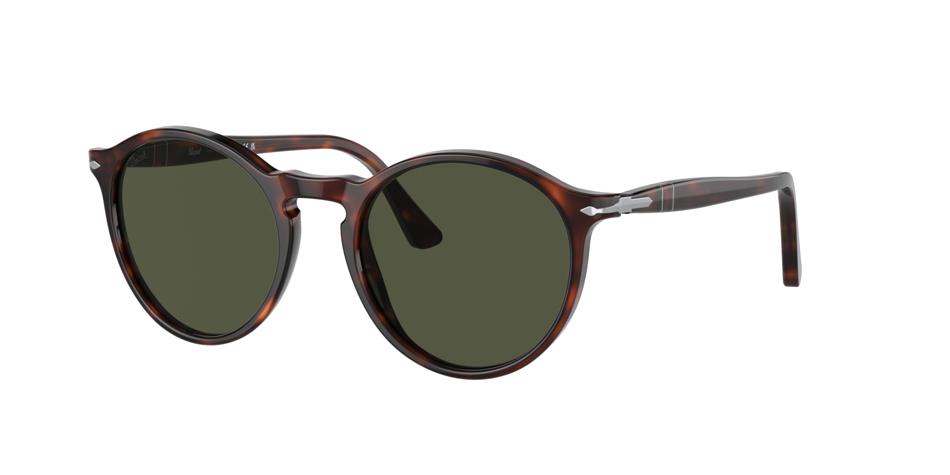 Persol Unisex Sunglass PO3285S -  Frame color: Havana, Lens color: Green