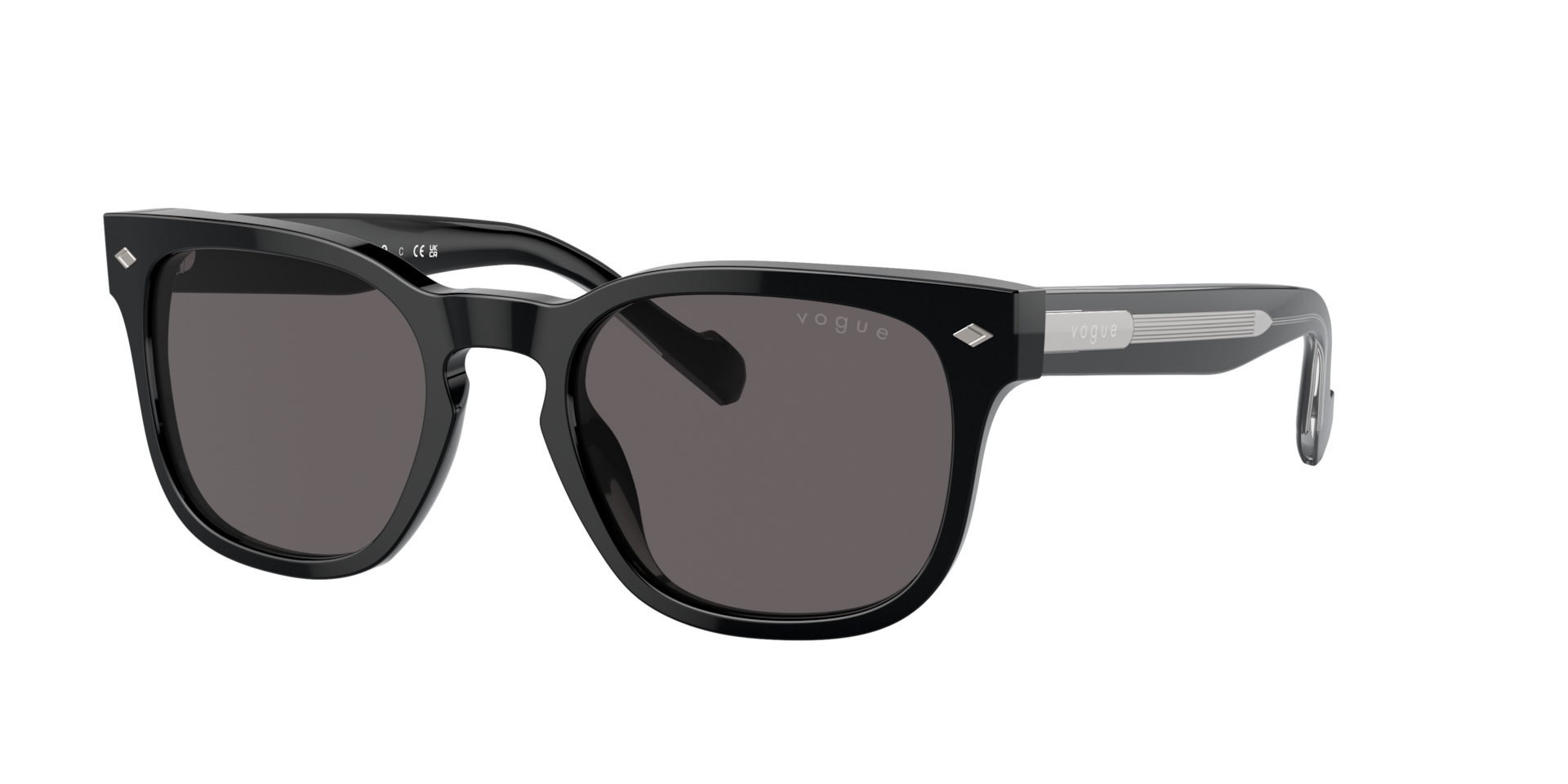 Vogue Eyewear Man Sunglass VO5571S -  Frame color: Black, Lens color: Black Smoke