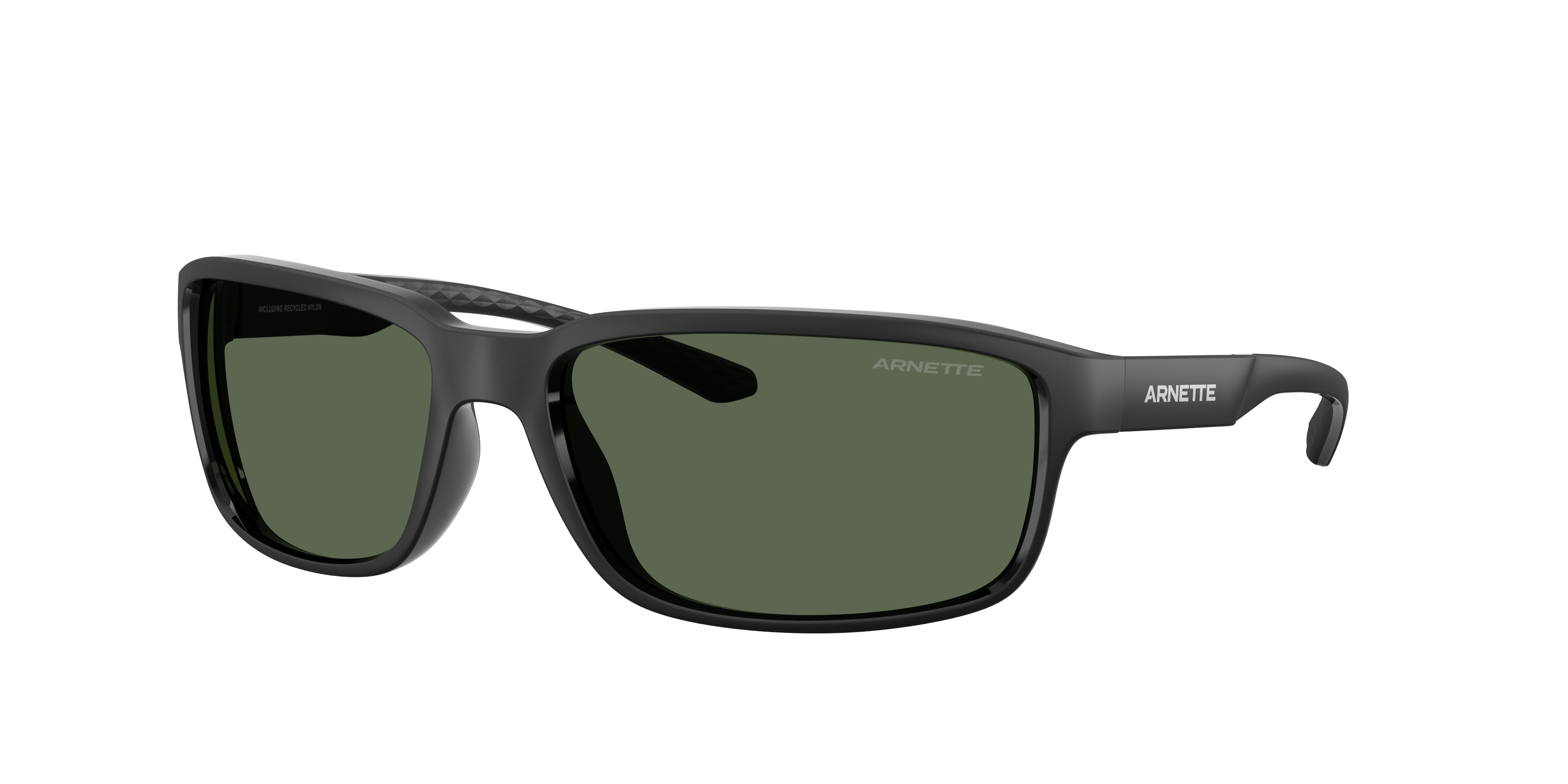 Arnette Man Sunglass AN4373 -  Frame color: Matte Recycled Black, Lens color: Dark Green