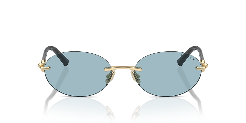 Tiffany & Co. TF3104D L (56 - 18) with Blue lenses and Gold frame