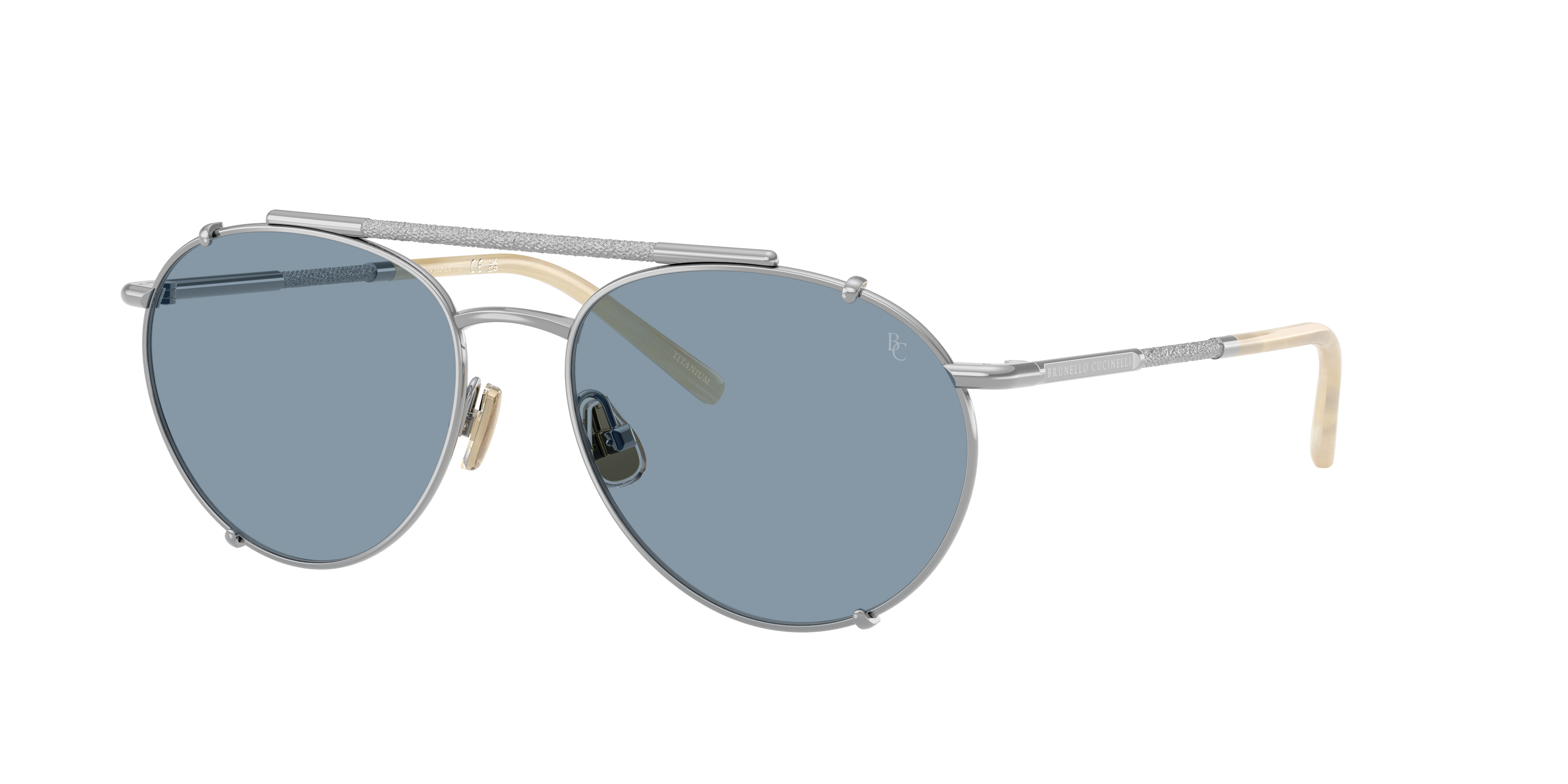Brunello Cucinelli Woman Sunglass BC2016ST -  Frame color: Argento, Lens color: Oceano