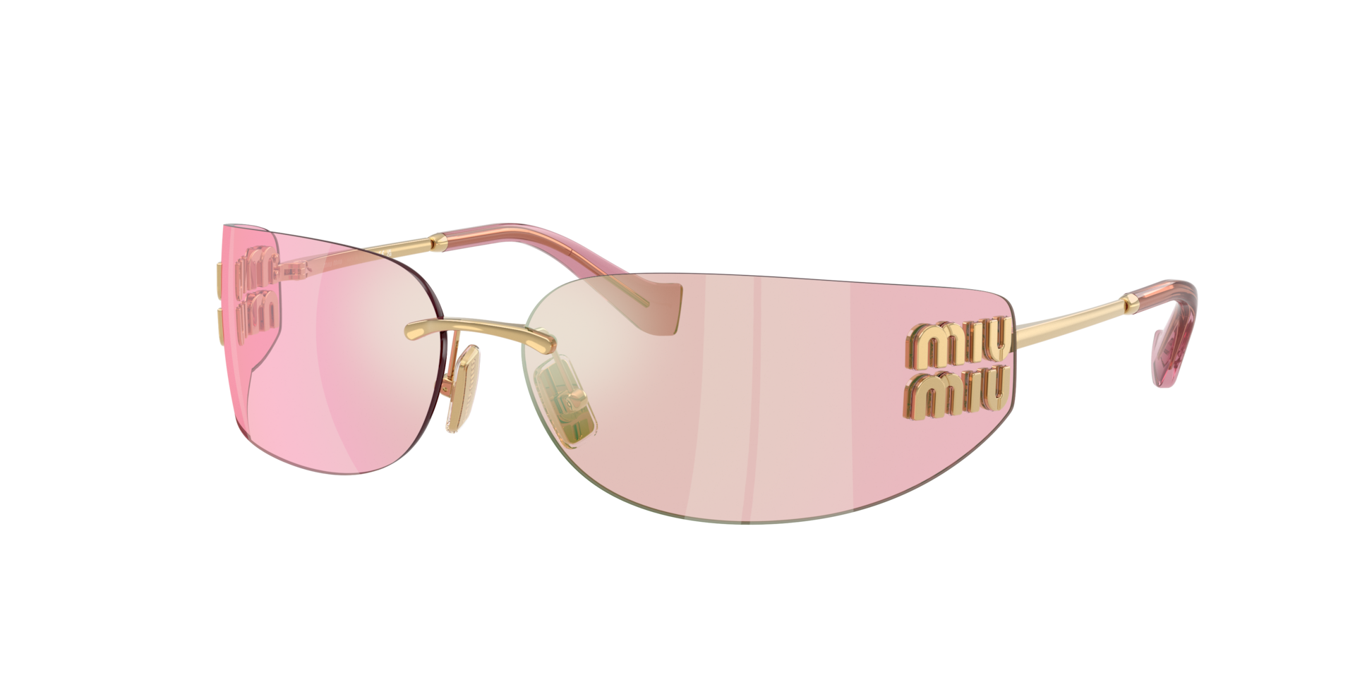 Miu Miu , Sunglasses, Female, Yellow, One Size, A51s Sunglasses - Image 3
