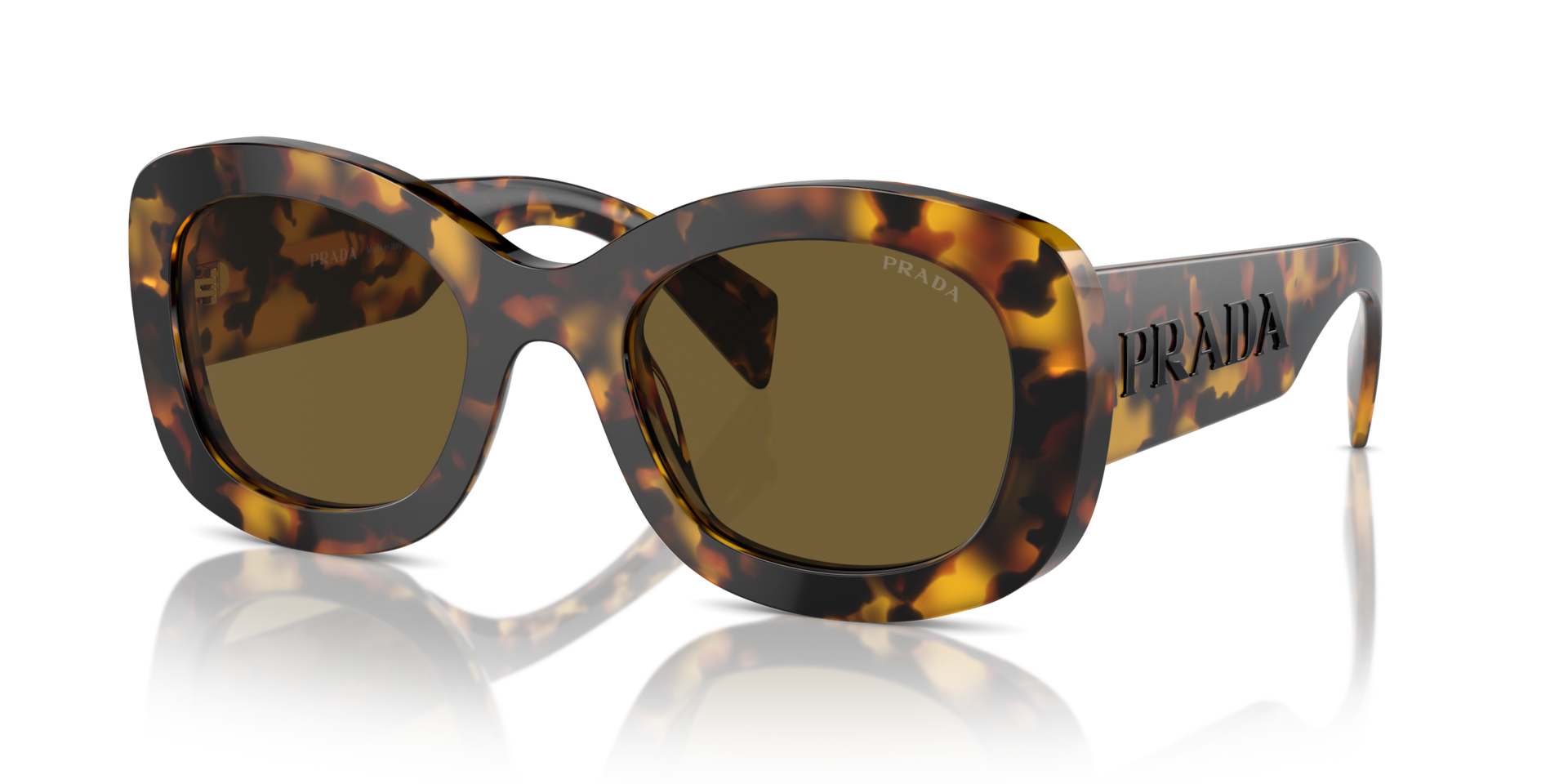 Prada PR A13S L (54 - 23) with Brown lenses and Tortoise frame