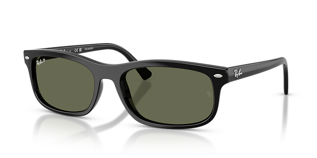 Ray-Ban RB2224 XL (57 - 20) with Green lenses and Black  display picture 3