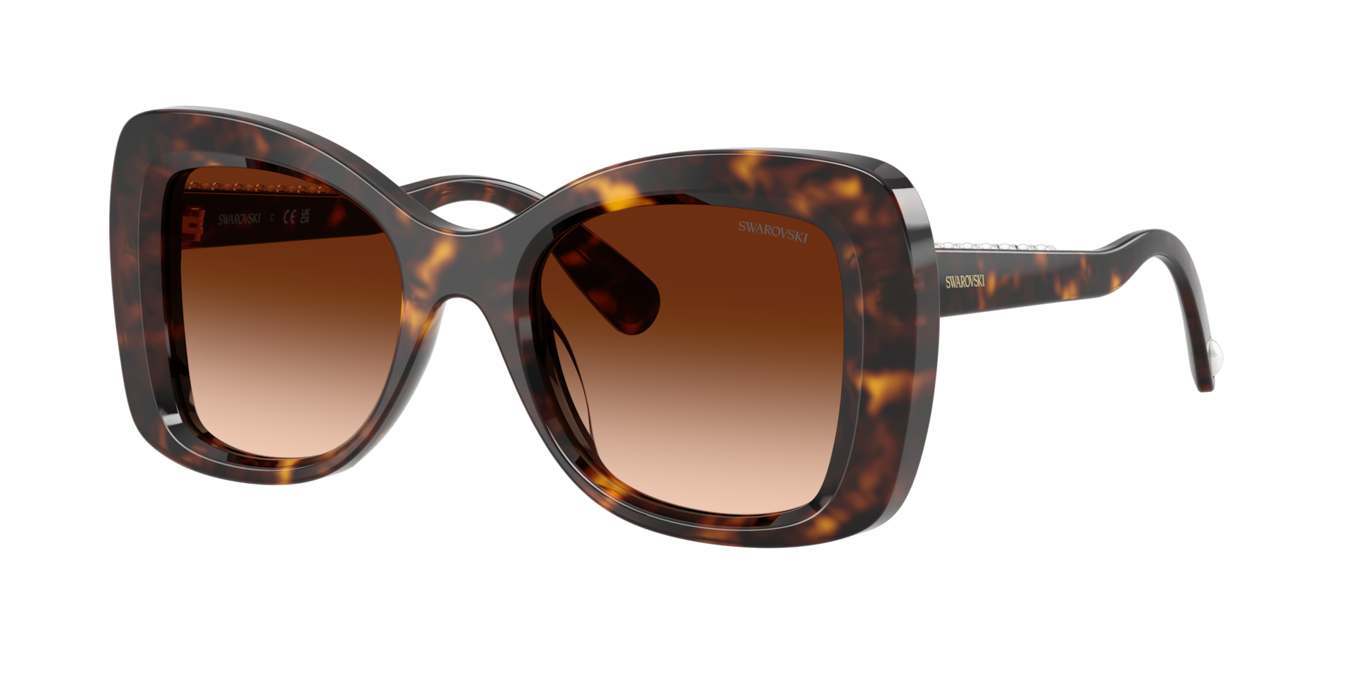 Swarovski Woman Sunglass SK6062U -  Frame color: Havana, Lens color: Gradient Brown