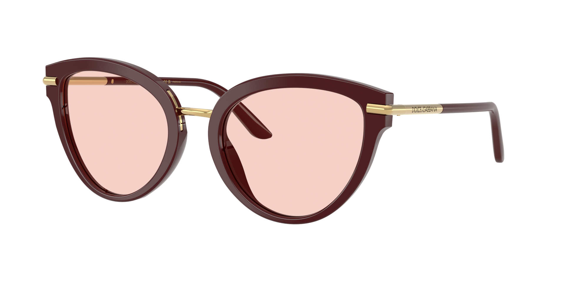 Dolce&Gabbana Woman Sunglass DG4492 -  Frame color: Bordeaux, Lens color: Photo Pink To Dark Purple