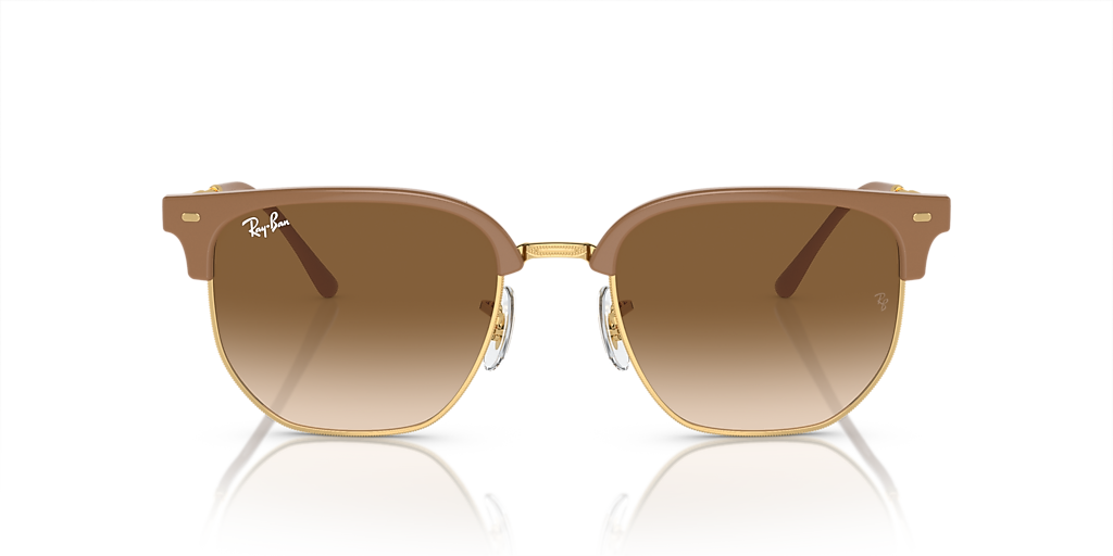 Ray-Ban New Clubmaster L (51 - 20) with Brown lenses and Beige