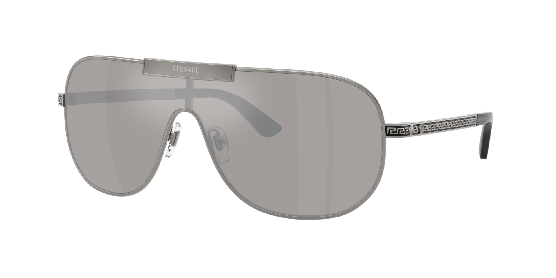 Versace Mann Sunglass VE2293 - Rahmenfarbe: Gunmetal, Linsenfarbe: Hellgrau verspiegelt Silber