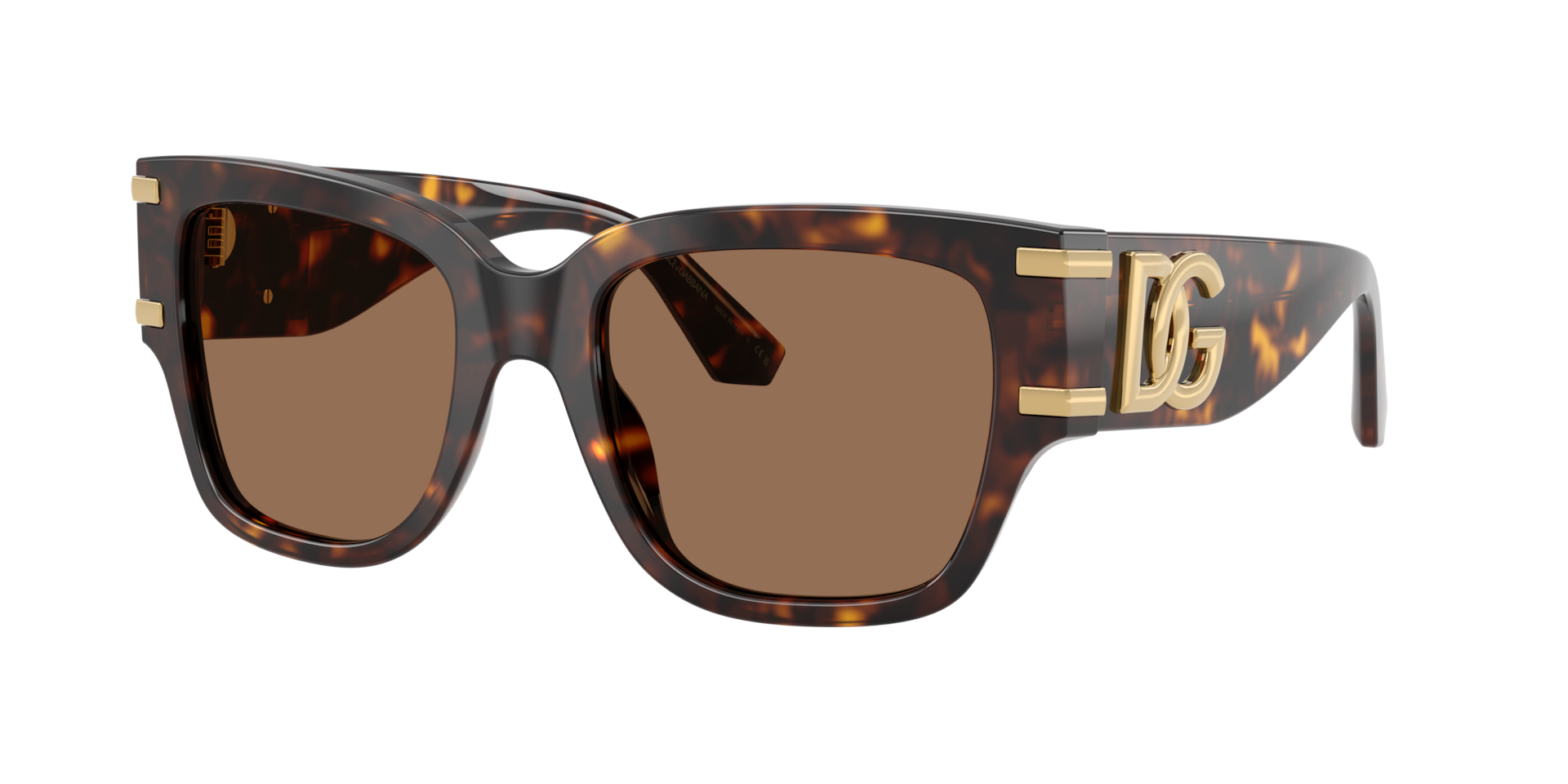 Dolce&Gabbana Frau Sunglass DG4563 - Rahmenfarbe: Havana, Linsenfarbe: Dunkelbraun