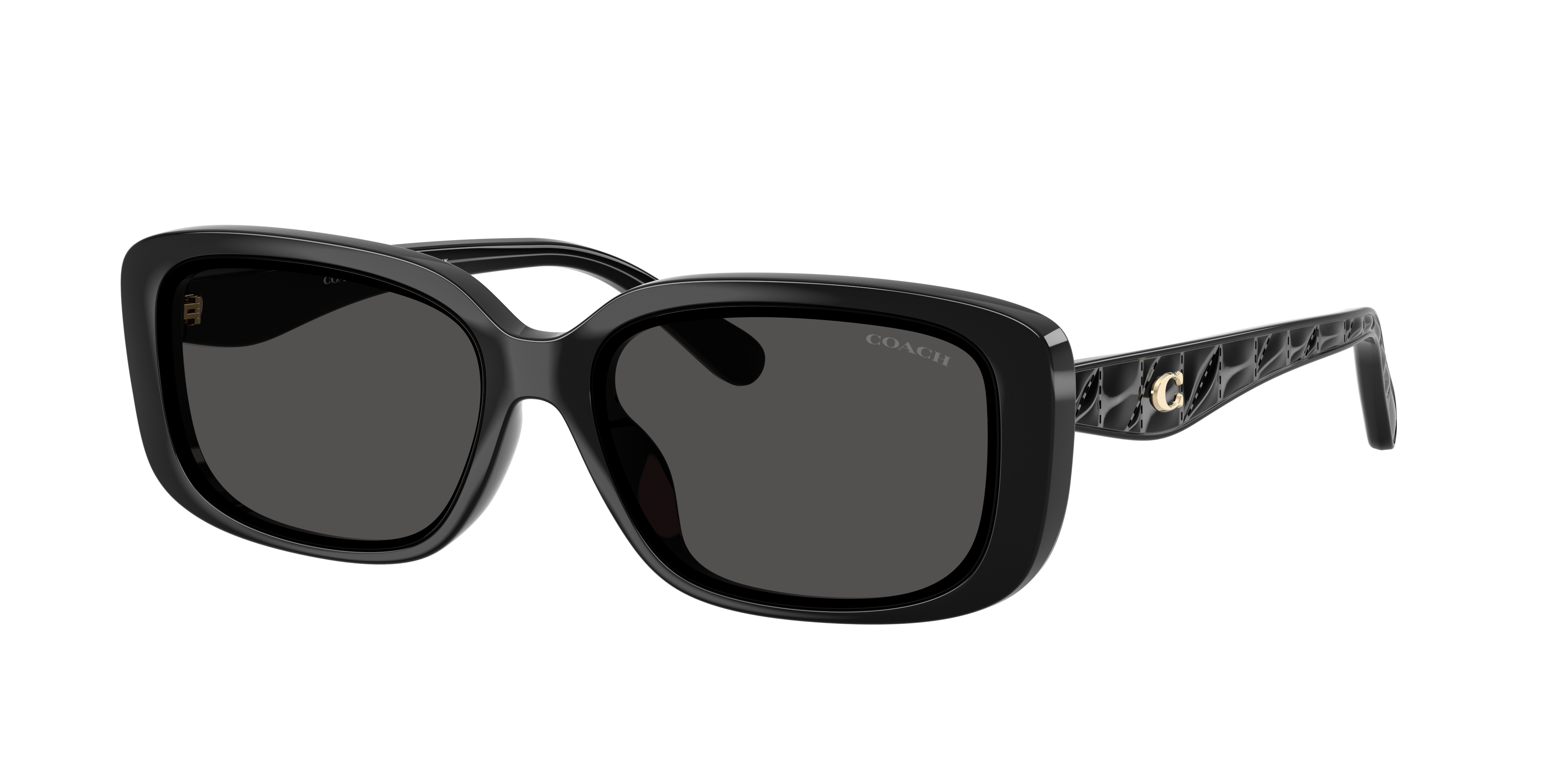 Coach Woman Sunglass CBY86 -  Frame color: Black, Lens color: Grey Solid