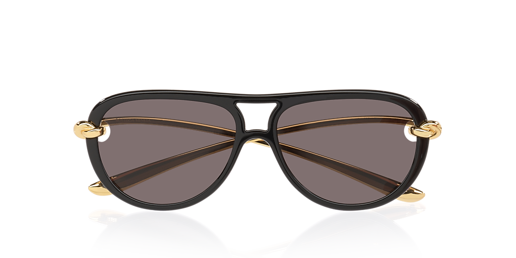 Bottega Veneta BV1418S XL (58 - 15) with Grey lenses and Black