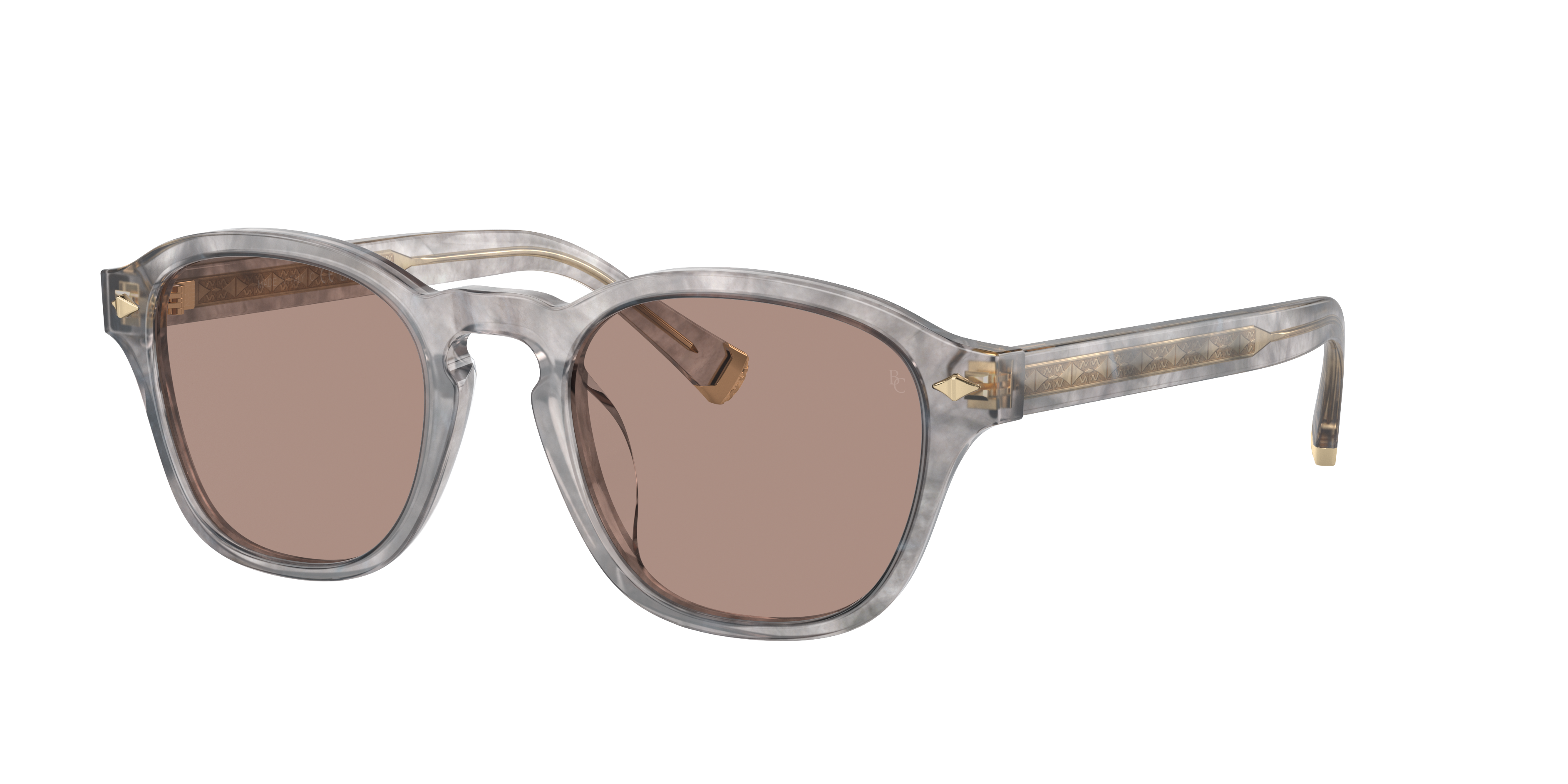 Brunello Cucinelli Unisex Sunglass BC4006S -  Frame color: Cachemere Grey, Lens color: Uva