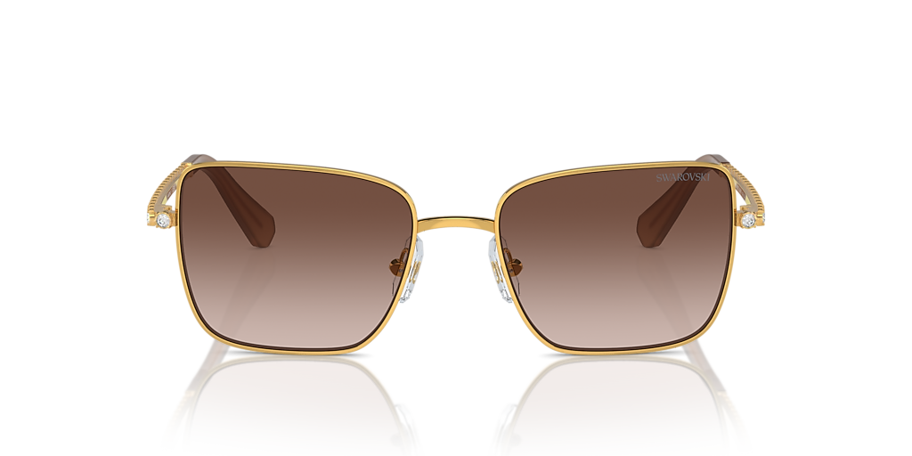 Swarovski SK7015 XL (56 - 18) with Brown lenses and Yellow frame